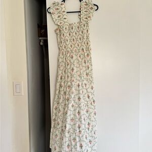 Floral White Maxi Dress
